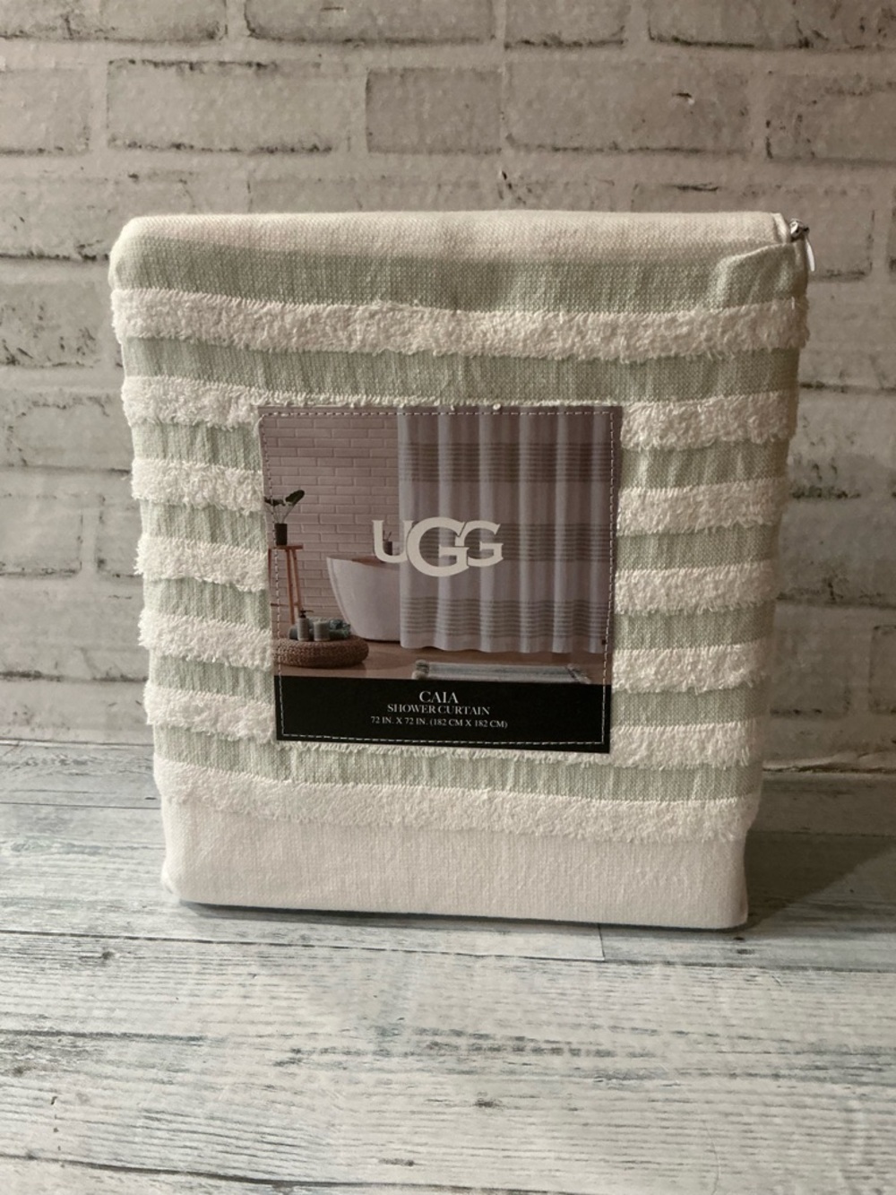 UGG Caia Striped Shower Curtain- 72” x 72”